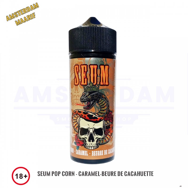 Seum  Pop Corn - Caramel-Beure de Cacahuette  100ml