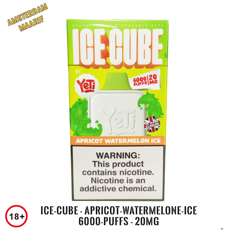 Ice-Cube - Apricot-Watermelone-Ice 6000-Puffs - 20mg