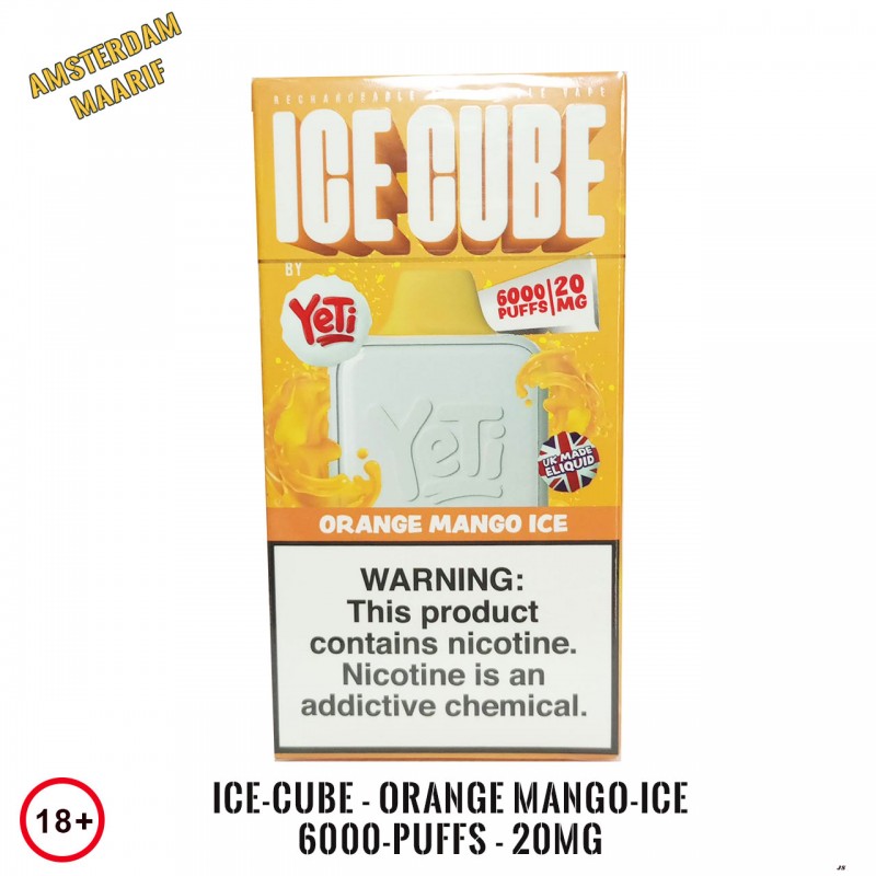 Ice-Cube - Orange Mango-Ice 6000-Puffs - 20mg