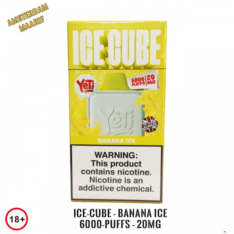 Ice-Cube - Banana ice 6000-Puffs - 20mg